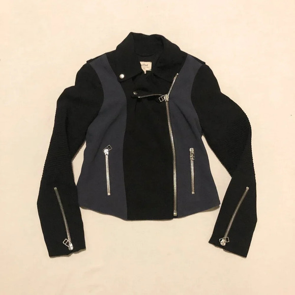 Wilfred Aritzia  Montesson Moto Motorcycle Zipper Jacket Size 2 - Picture 1 of 16